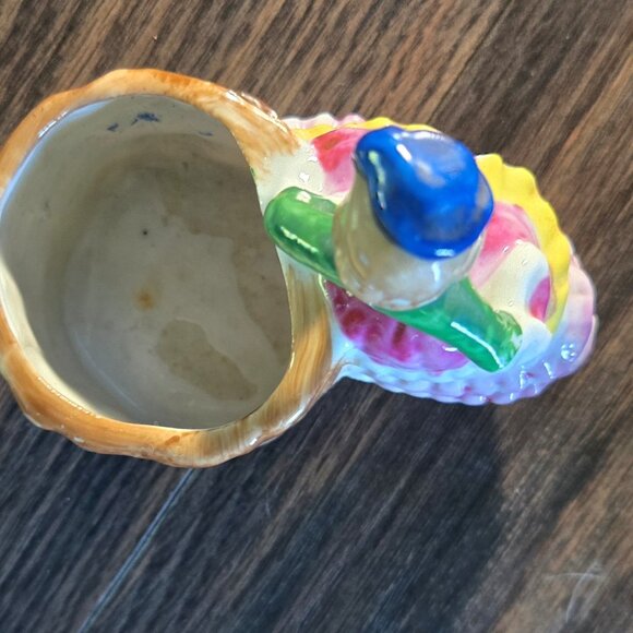 Vintage GOLD CASTLE CHINA Ceramic Porcelain "Crinoline Lady" Small Planter - Picture 6 of 12